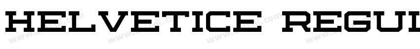 Helvetice Regular字体转换